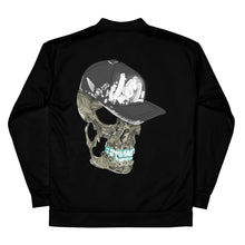 Load image into Gallery viewer, Long Story Longer Graffiti Bomber Jacket (With Skull On Back)